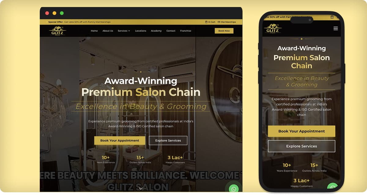 Rebuilding Glitz Salon's Digital Presence — and Building a CMS to Run It